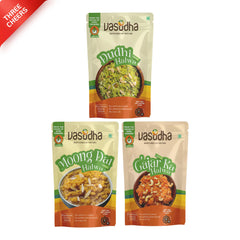 Three Cheers - Moong Dal Halwa + Dudhi Halwa + Gajar Ka Halwa | Ready to eat | Sattvic