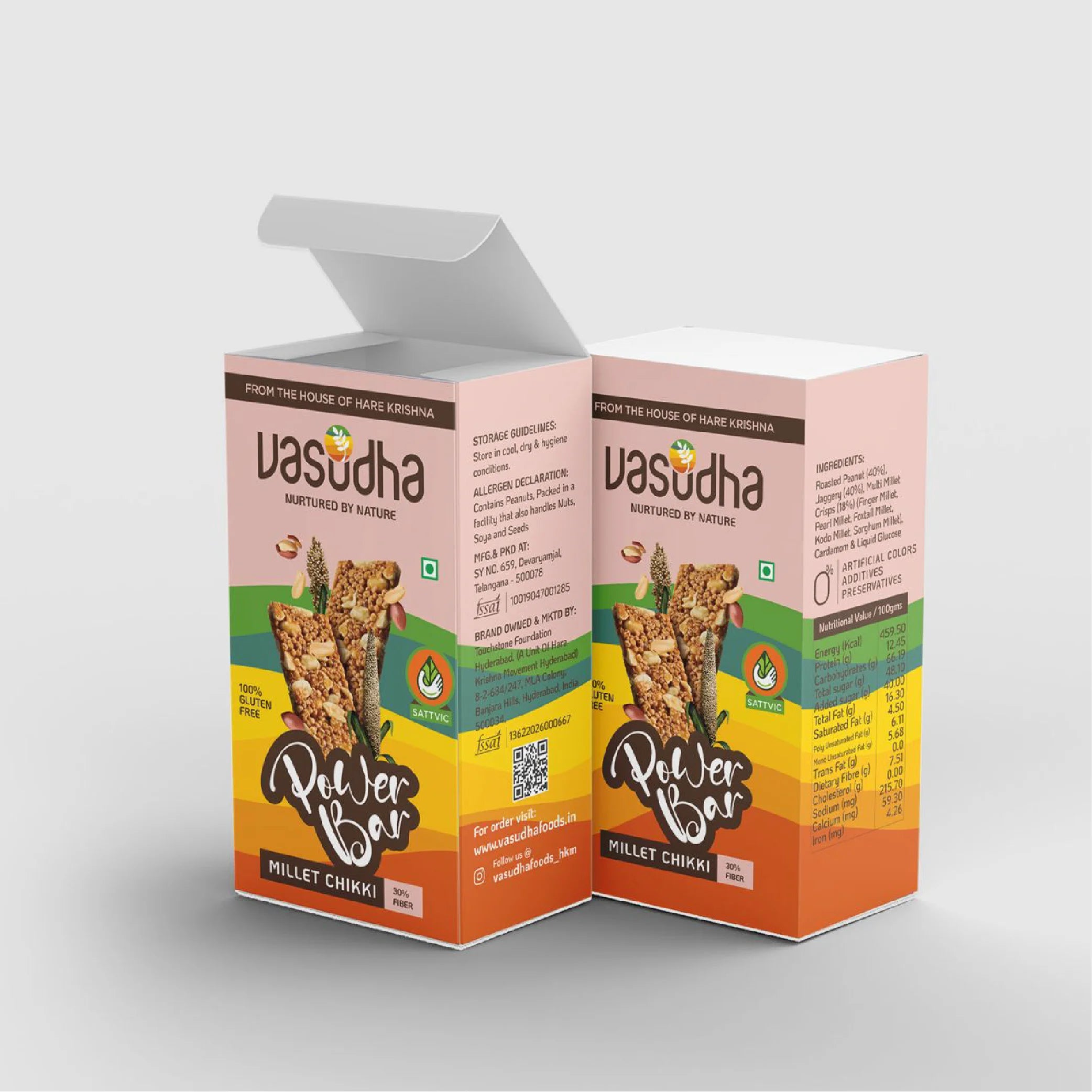 Multi Millet Power Bar Chikki 20grams ( 10 Pack)